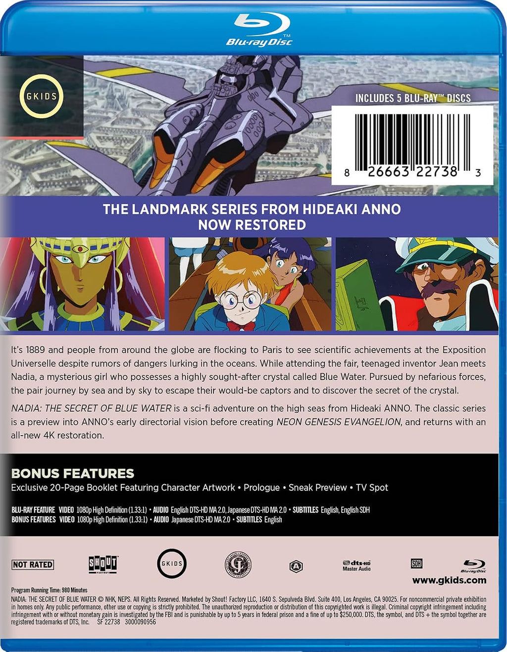 Nadia: The Secret of Blue Water - The Complete Series [Blu-ray]