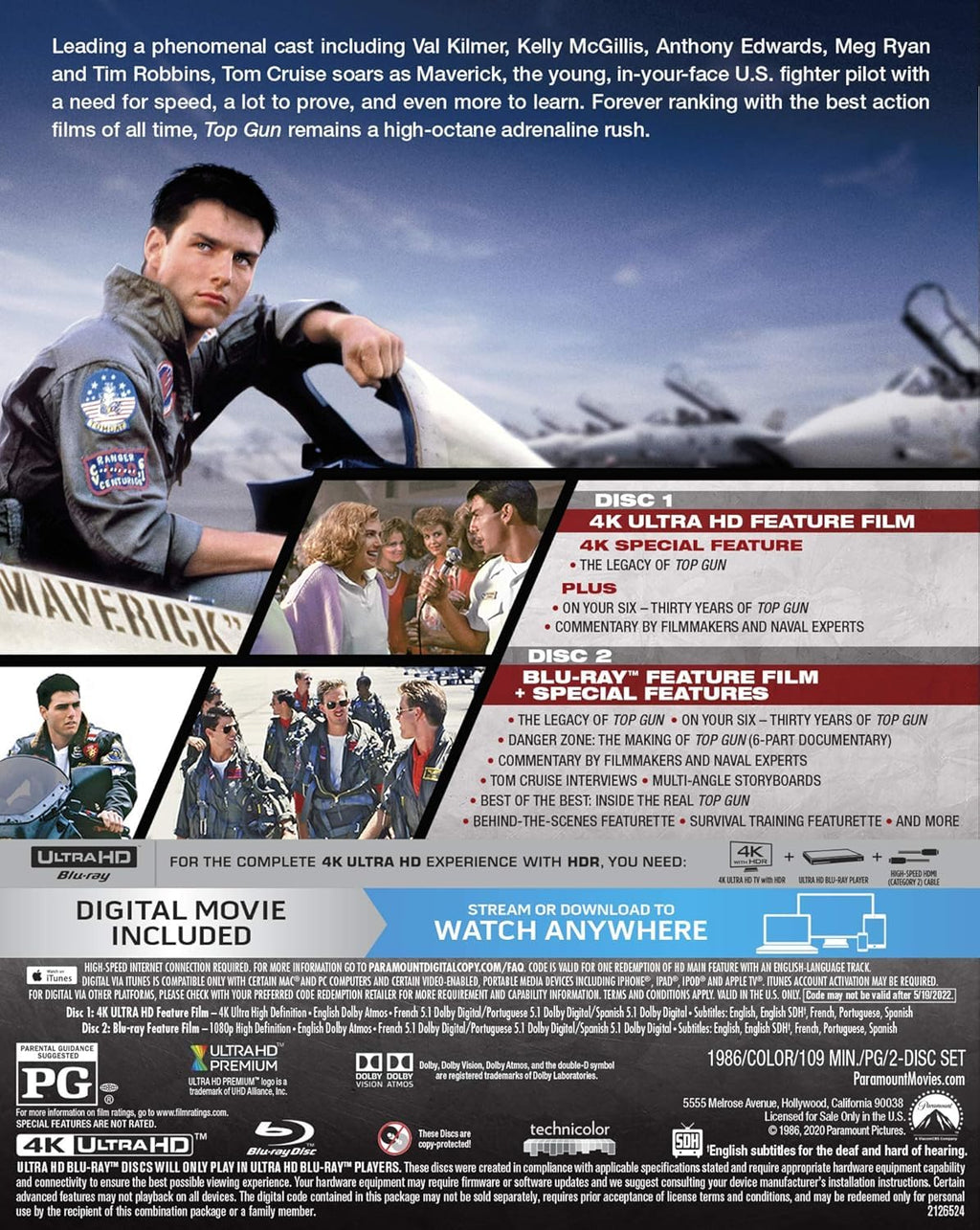 Top Gun (4K UHD + Blu-ray + Digital)