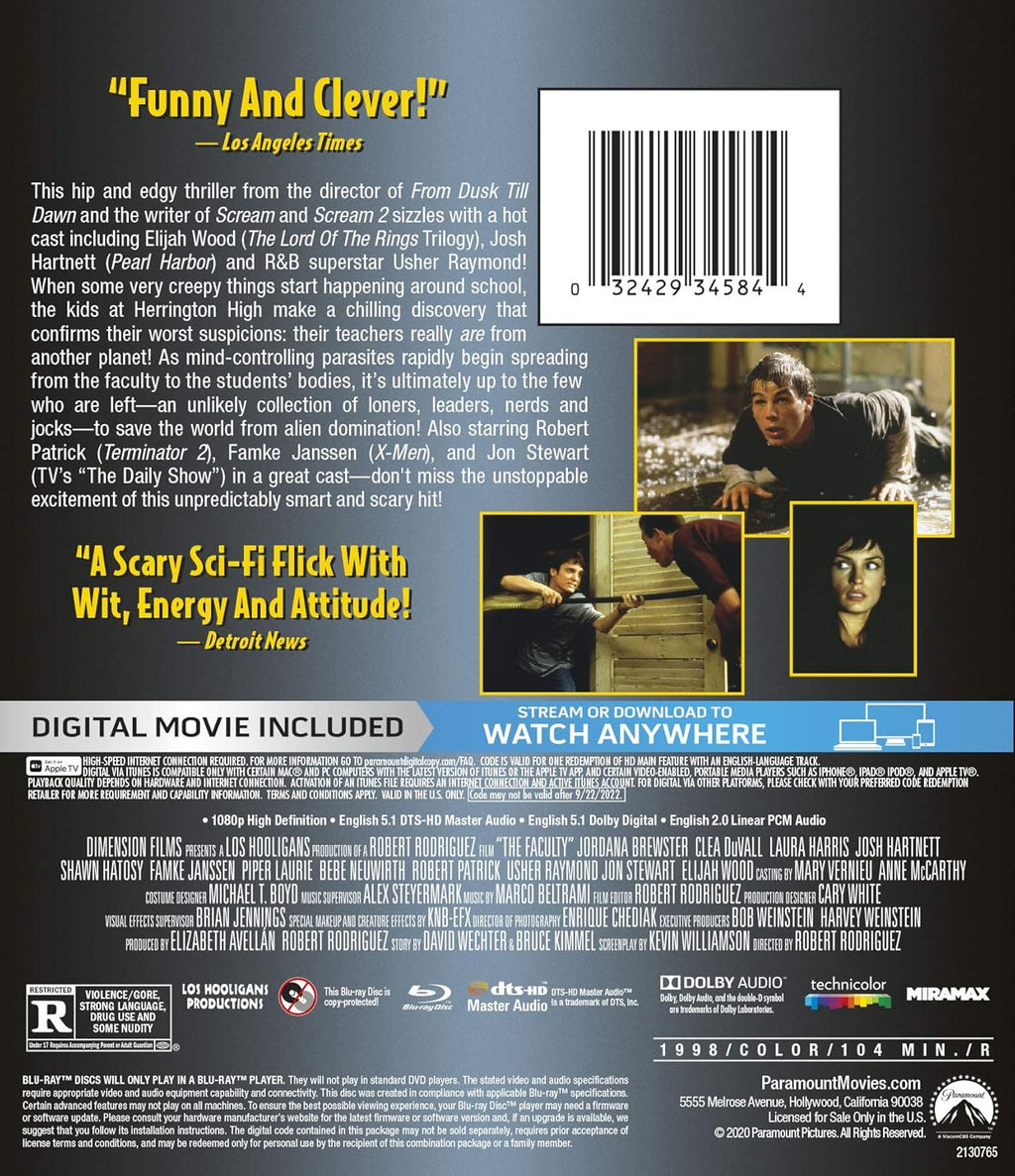 The Faculty (Blu-ray + Digital)