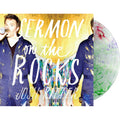 Sermon on the Rocks - Clear with Red, Green, Purple Swirl