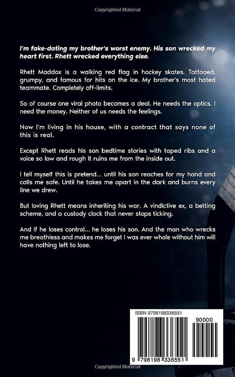 Pucking The Hotshot: A Single Dad Enemies to Lover Fake Dating Hockey Romance