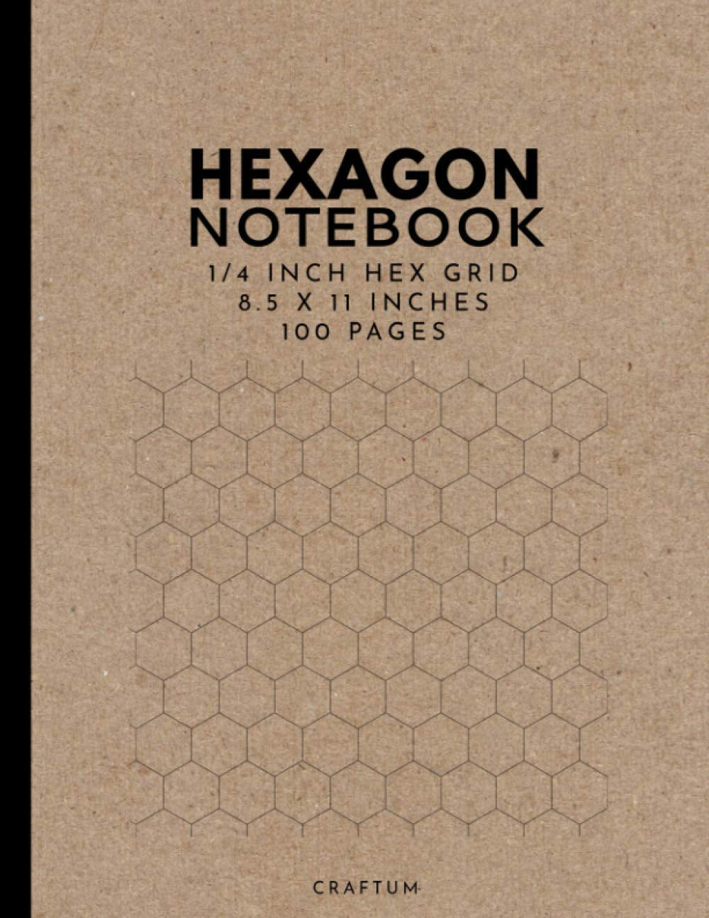 Hexagon Notebook: 1/4" Hex Grid Notebook for Organic Chemistry, Biochemistry & RPG Map Drawing; 100 Large Hexagonal Grid Pages ; 0.25 Inch Hexagonal Graph Paper