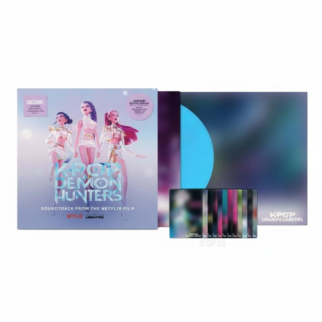 K-Pop Demon Hunters Soundtrack - Blue w/ Poster & 2 Photo Cards