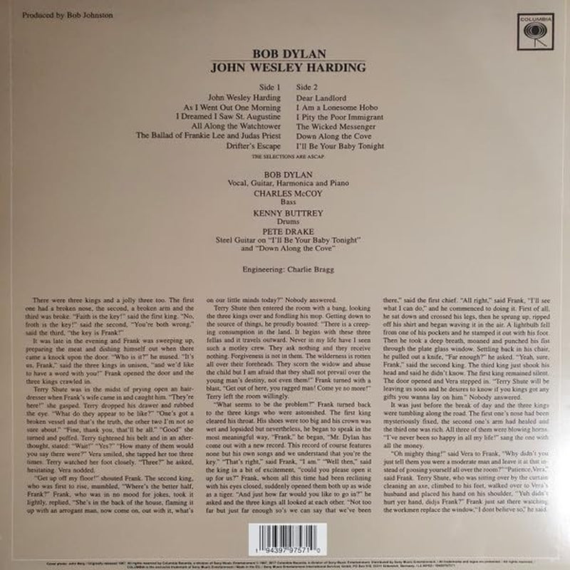 John Wesley Harding 2010 Stereo Version