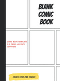 Blank Comic Book: Create Your Own Comics with This Comic Book for Kids Template: Hardcover Cartoon with Many Templates