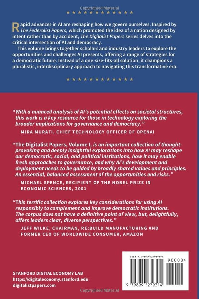 The Digitalist Papers: Artificial Intelligence and Democracy in America