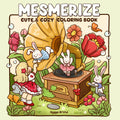 Mesmerize: Coloring Book for Teens and Adults Featuring Enchanted Worlds and Tiny Girl with Bunny Companions for Relaxation and Stress Relief