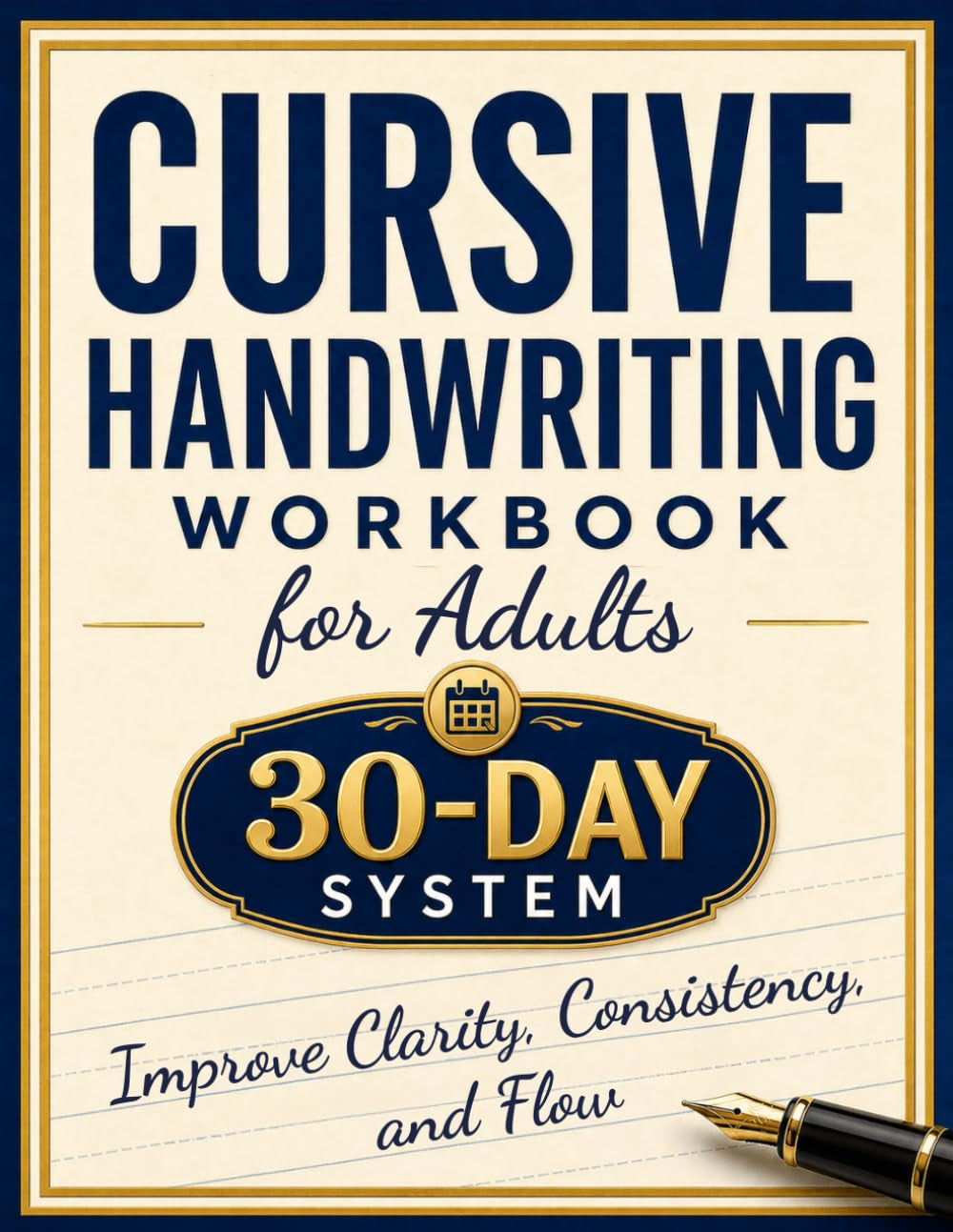 Cursive Handwriting Workbook for Adults: A Complete 30-Day System to Improve Clarity, Consistency, and Flow