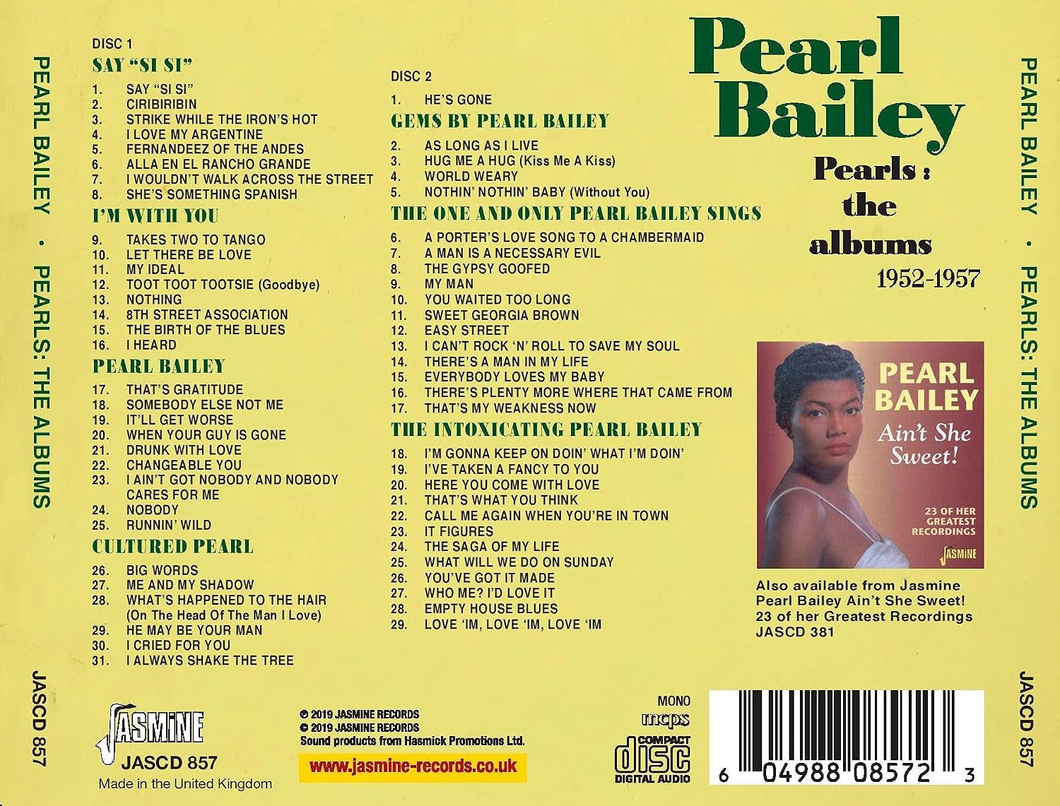 Pearls - The Albums 1952-1957 ORIGINAL RECORDINGS REMASTERED SET