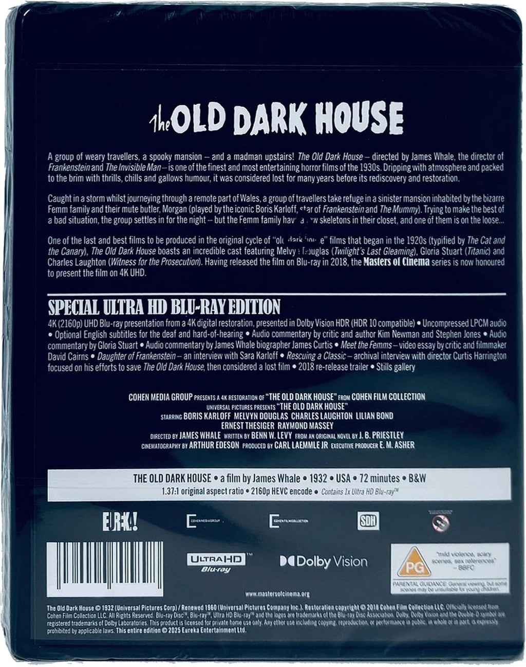 The Old Dark House - The Masters of Cinema Series (Special Features) [4K Ultra HD] [Region Free]