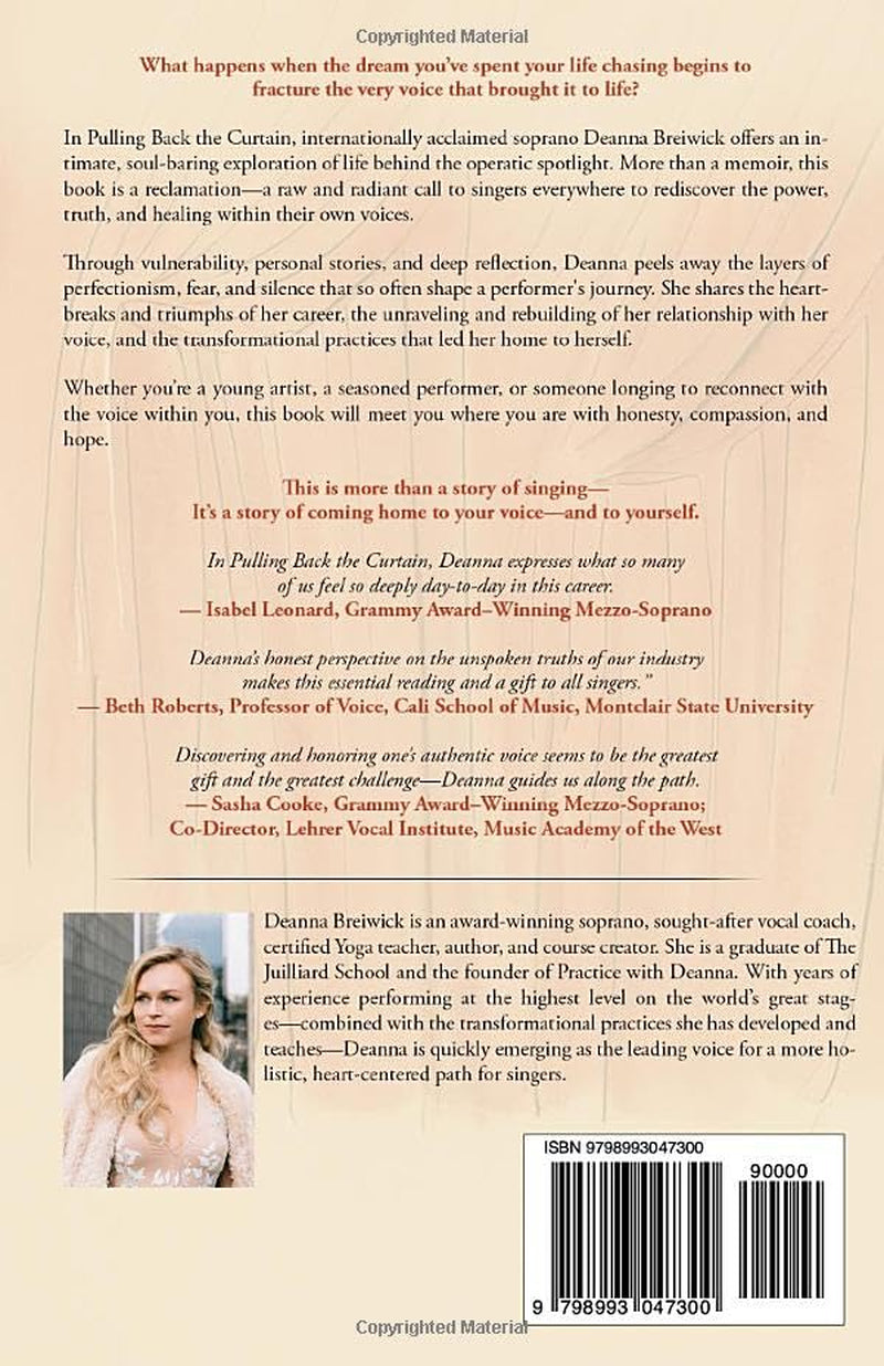 Pulling Back the Curtain: A Singer’s Journey to Authenticity
