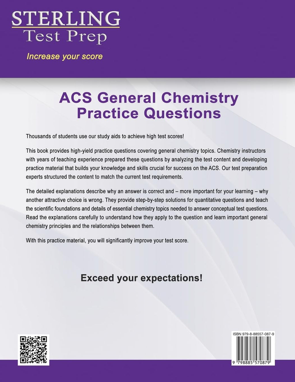 ACS General Chemistry: High Yield Practice Questions, ACS Examination in General Chemistry Prep Book