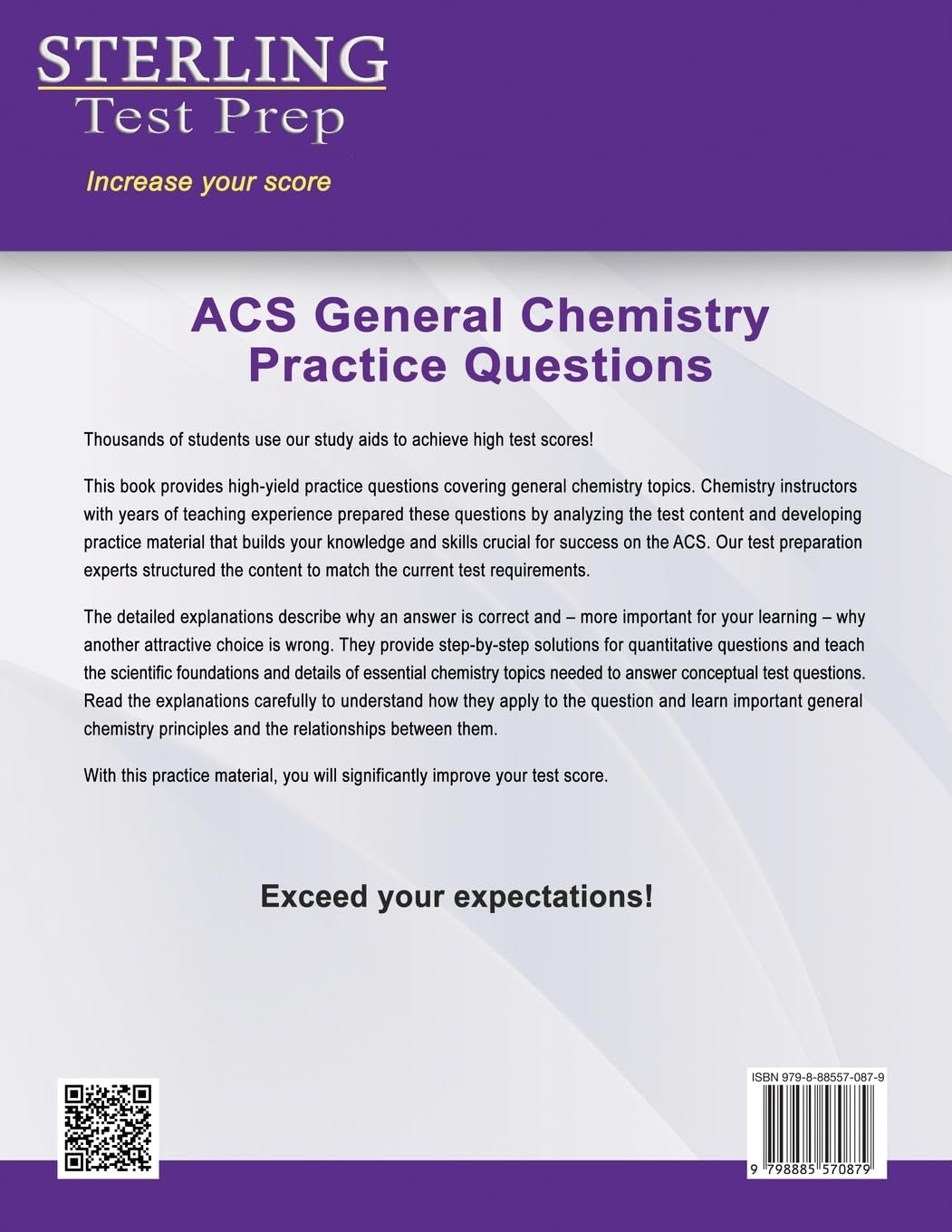 ACS General Chemistry: High Yield Practice Questions, ACS Examination in General Chemistry Prep Book
