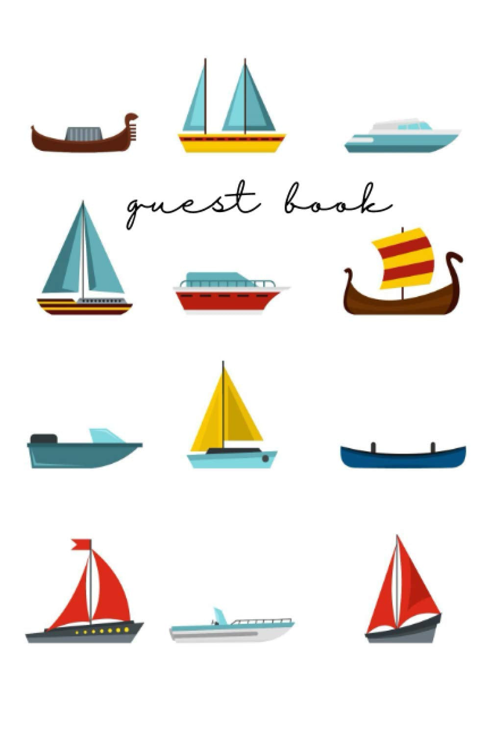 Nautical Guest Book for Air Bnb, Vacation Rentals - Softcover 100 page