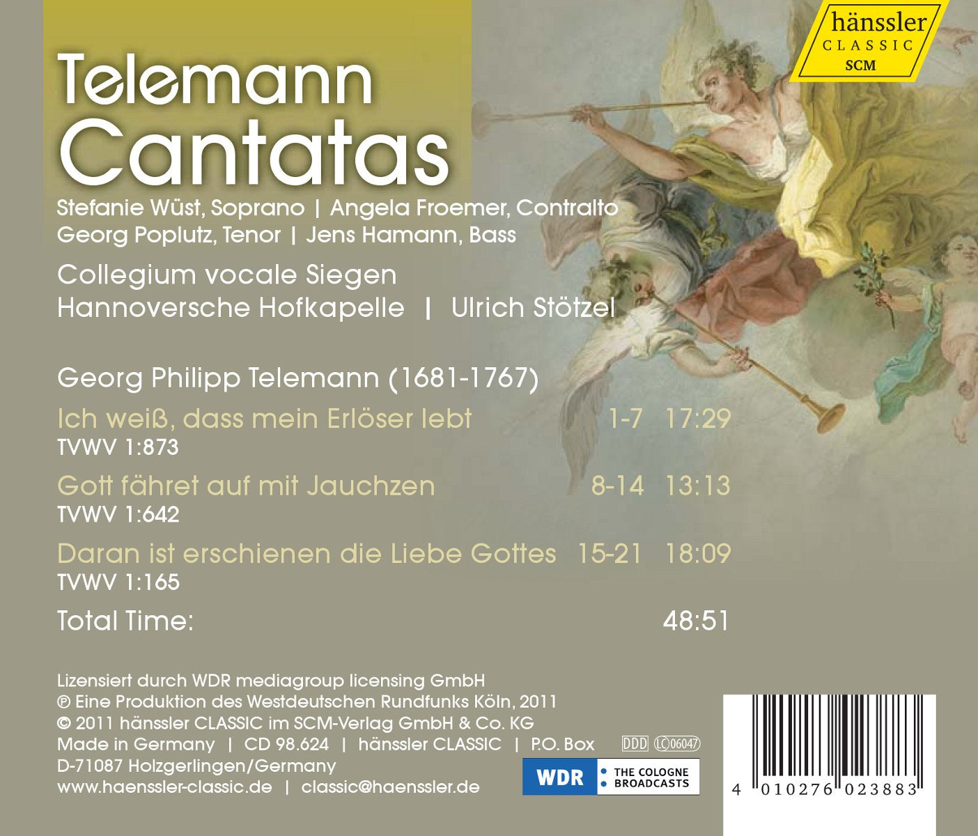Telemann: Cantatas - Easter, Ascension, Pentecost