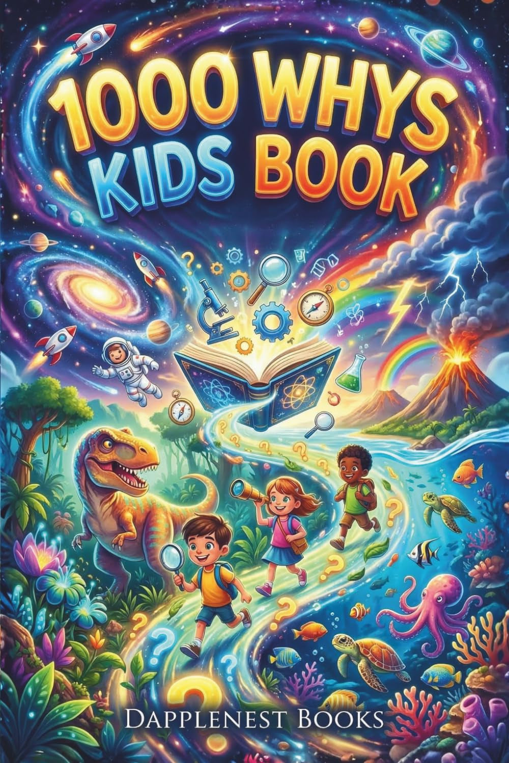 1000 Whys Kids Book: Big Questions, Amazing Answers, and Mind-Blowing Facts About Science, Space, Nature, History, and How the World Works