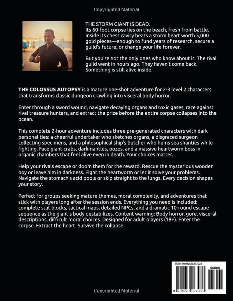 The Colossus Autopsy: A Mature D&D 5e One-Shot Adventure for 2-3 Level 2 Characters (The Ready Adventure Series)