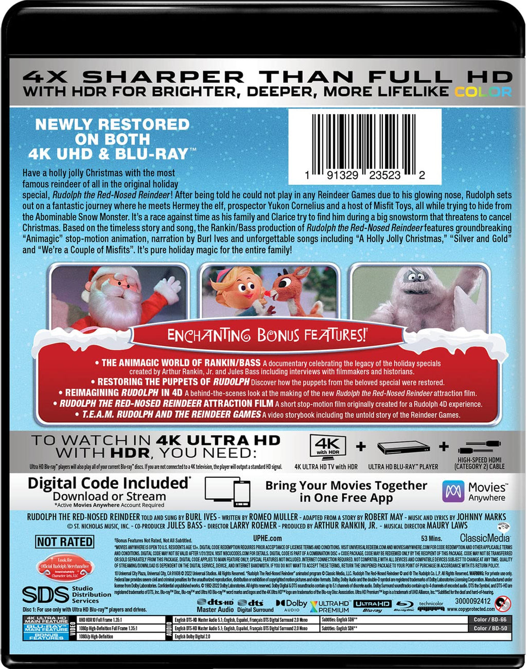 Rudolph the Red-Nosed Reindeer - 4K Ultra HD + Blu-ray + Digital [4K UHD]