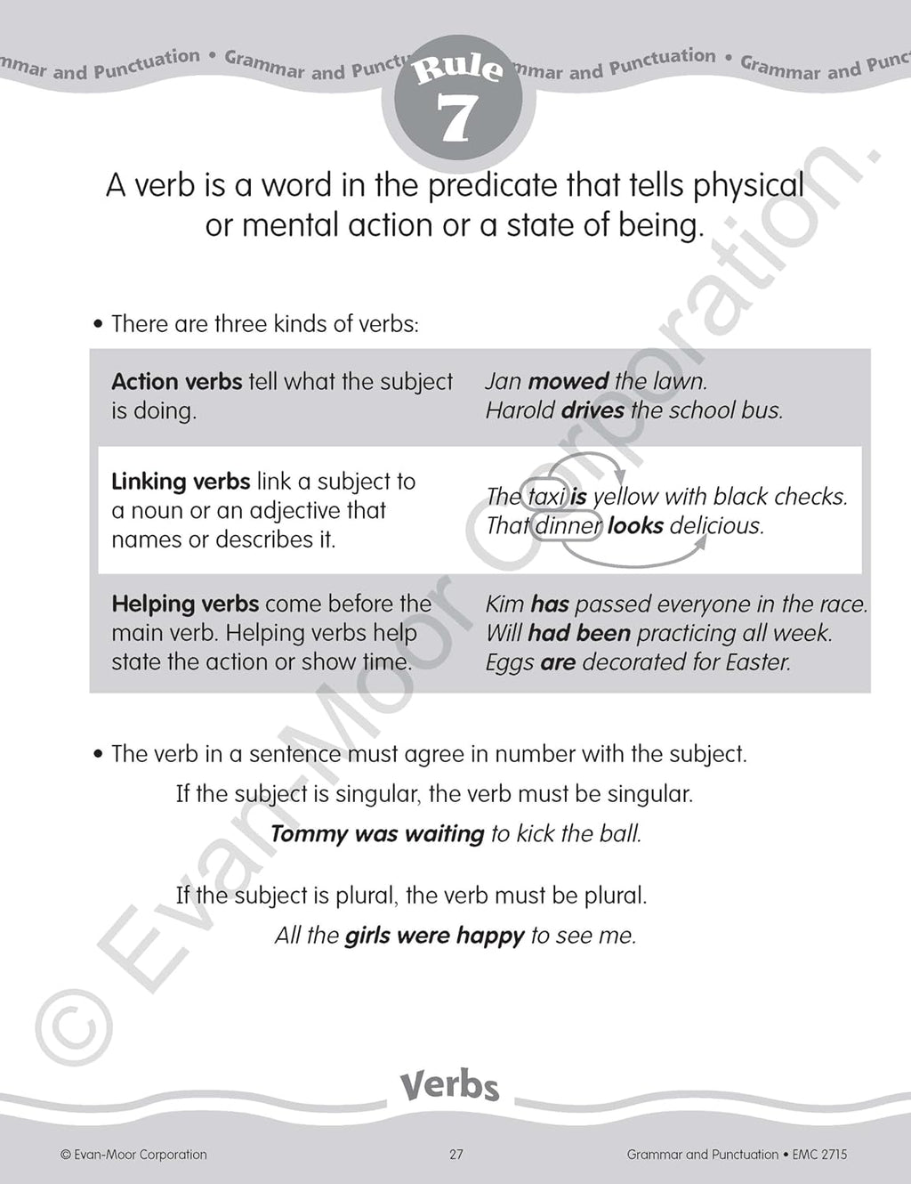 Grammar and Punctuation, Grade 5
