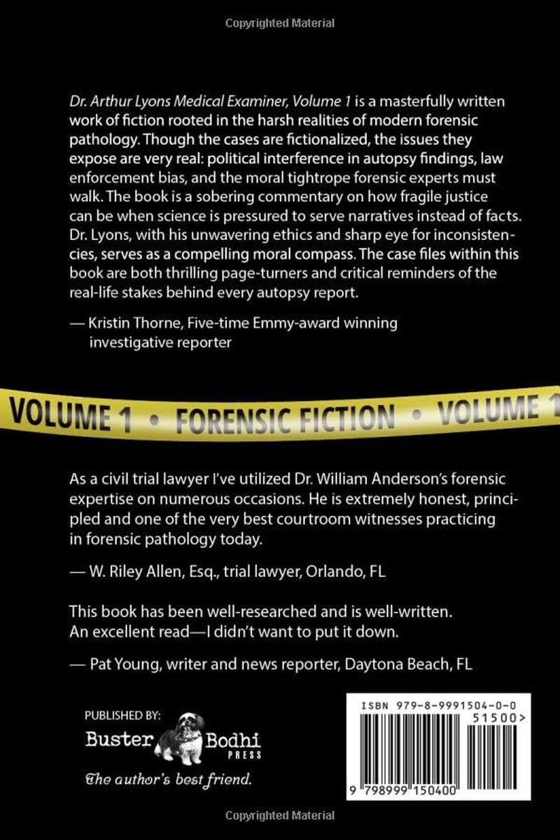 Dr. Arthur Lyons Medical Examiner: Volume 1