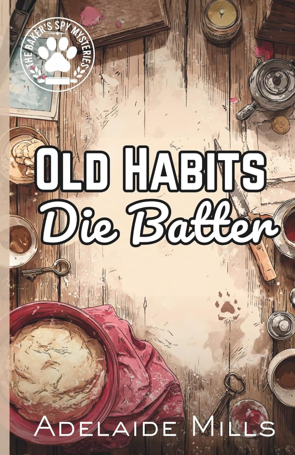 Old Habits Die Batter: A Senior Sleuth British Cozy Mystery with a Retired K9 (The Baker's Spy Mysteries Book 3)