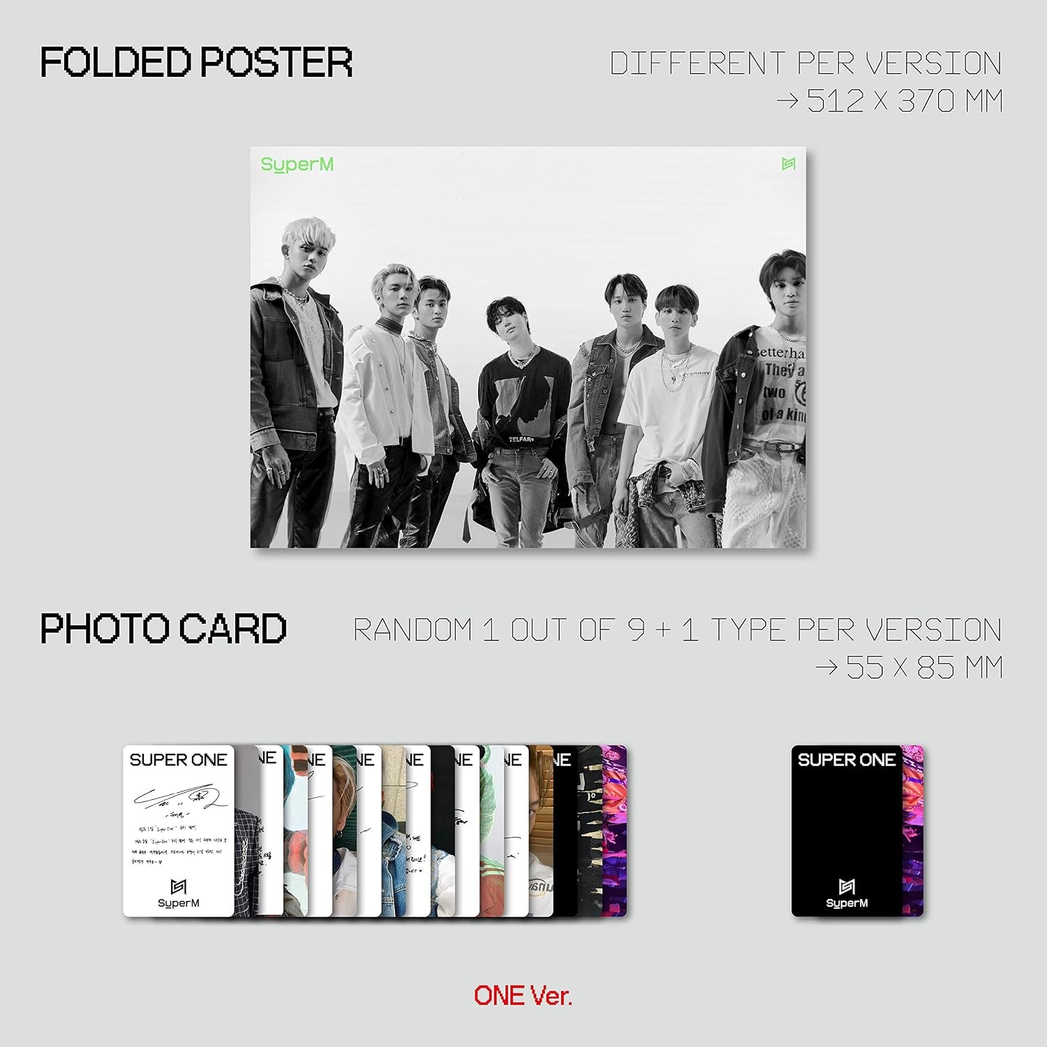 SuperM The 1st Album 'Super One' [One Ver.]