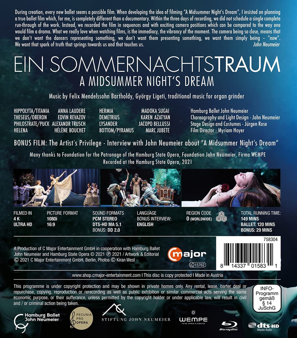 A Midsummer Night’s Dream: A Ballet by John Neumeier