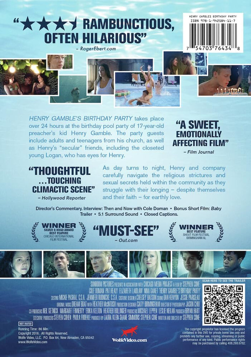 Henry Gamble's Birthday Party [DVD]