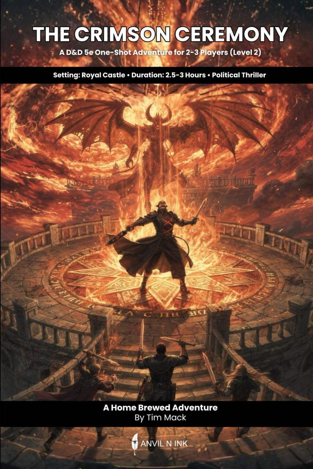 The Crimson Ceremony: A D&D 5e One-Shot Adventure for 2-3 Players - Political Thriller with Demon Summoning, Investigation & Moral Choices (The Ready Adventure Series)