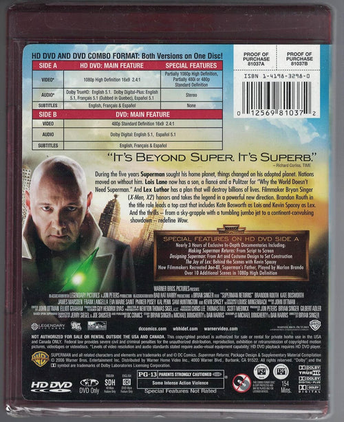 Superman Returns (Combo HD DVD and Standard DVD)