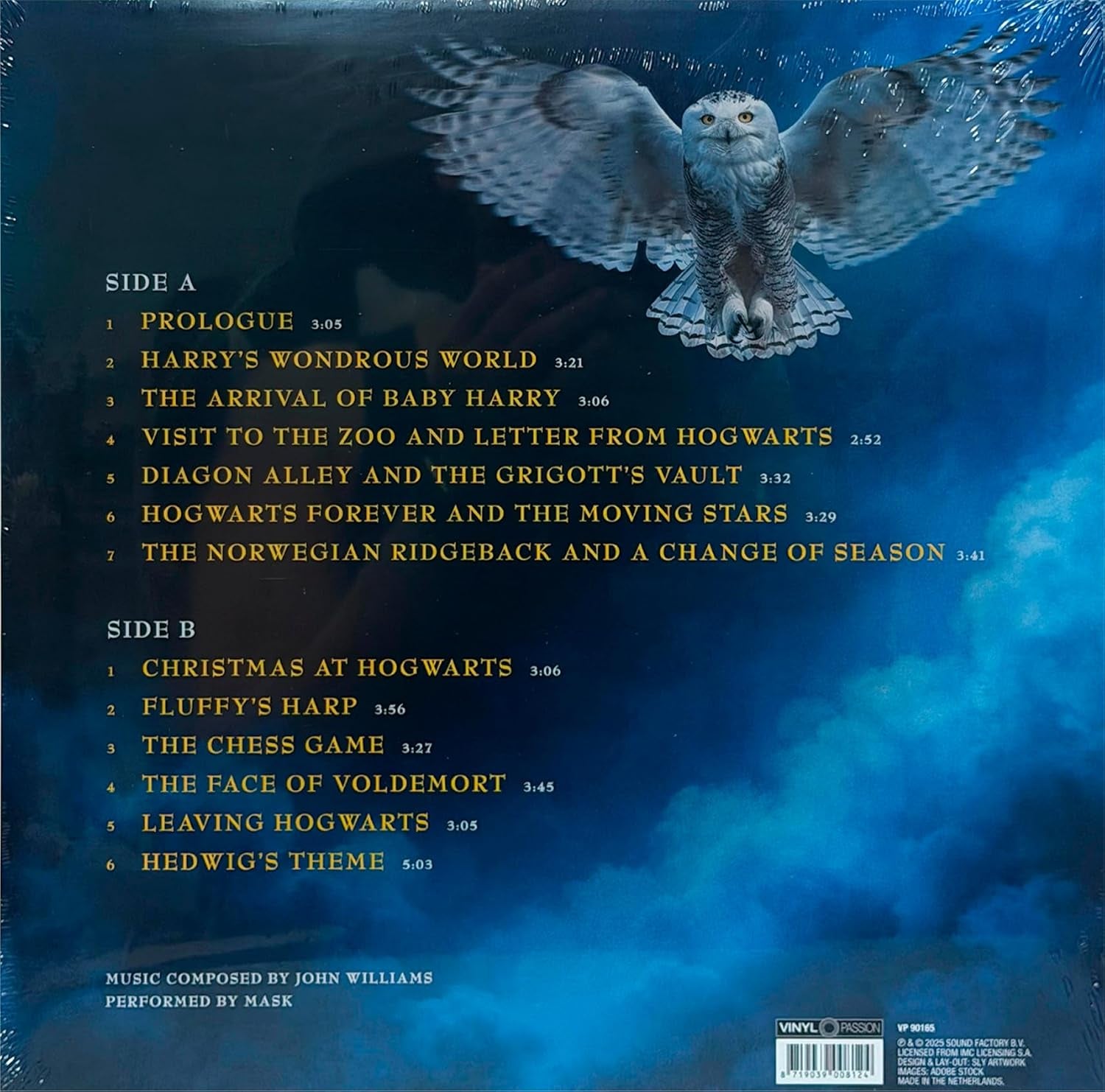 Harry Potter - Sorcerer's Stone / Philosopher's Stone / by Mask Limited Color Edition / White-Blue Marble LР | ONLY 500 Copies Worldwide!
