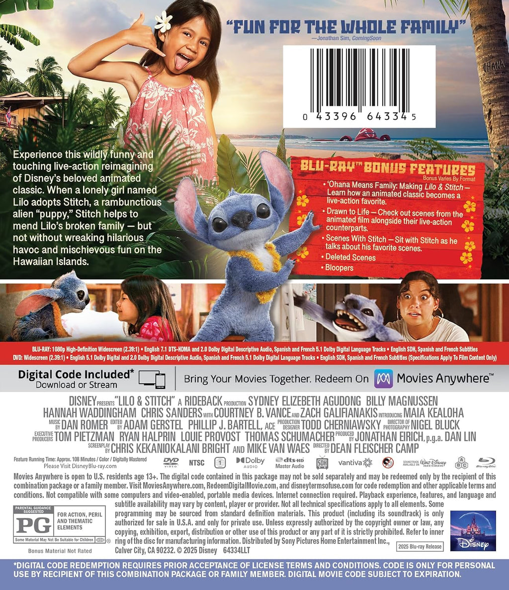 Lilo & Stitch (2025) - BD/DVD Combo + Digital