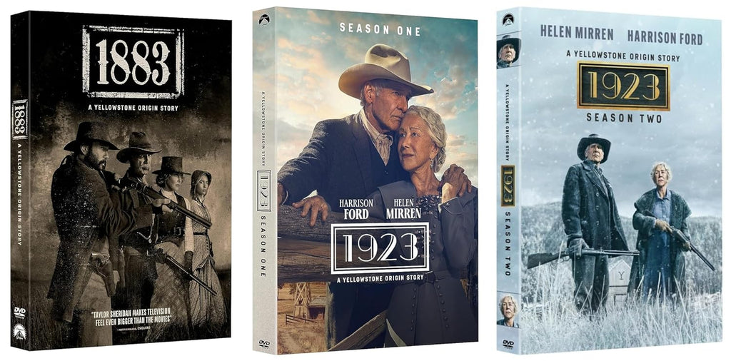 Yellowstone 1923 and 1883: A Yellowstone Origin Story DVD Collection - 1883 (Season One) & 1923 (Seasons One and Two)