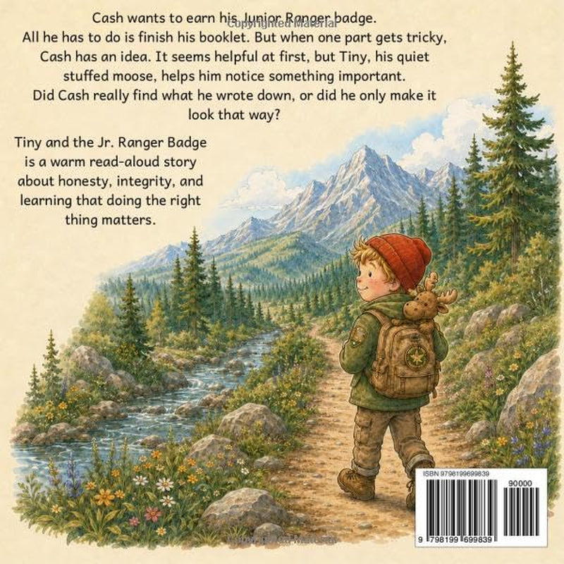 Tiny and the Jr. Ranger Badge: A Read-Aloud Story About Honesty, Integrity, and Choosing the Next Right Thing (Adventures of Tiny, the Moose)