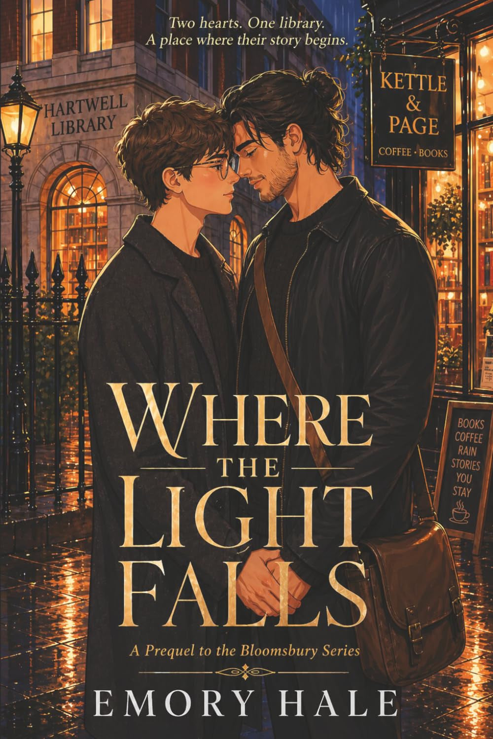 Where the Light Falls, A Cozy MM London Romance: SHORT READ - Friends to Lovers, Shy Librarian, Coffee Shop Romance, Mutual Pining, Bookish Romance, ... HEA (The Bloomsbury Cozy MM Romance Series)