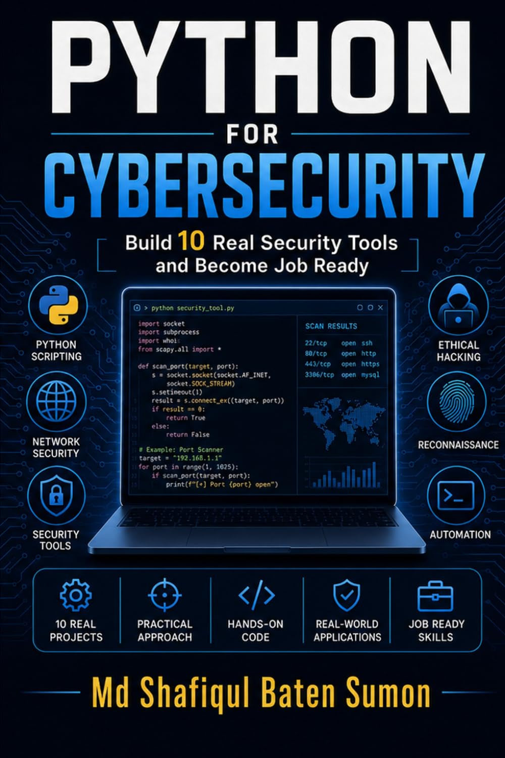 Python for Cybersecurity: Build 10 Real Security Tools and Become Job Ready