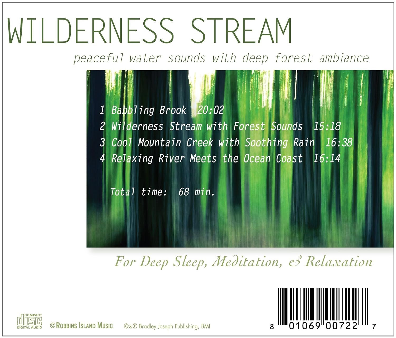 Wilderness Stream: Peaceful Water Sounds with Deep Forest Ambiance Nature Sounds, Deep Sleep Music, Meditation, Relaxation Rivers & Babbling Brooks