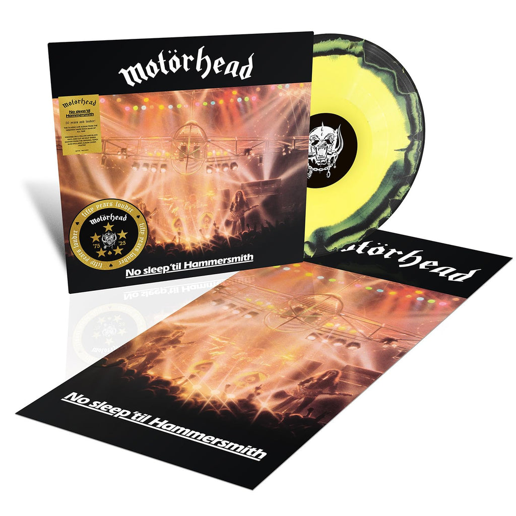 No Sleep 'Til Hammersmith 50th Anniversary Yellow/Black Half-Speed