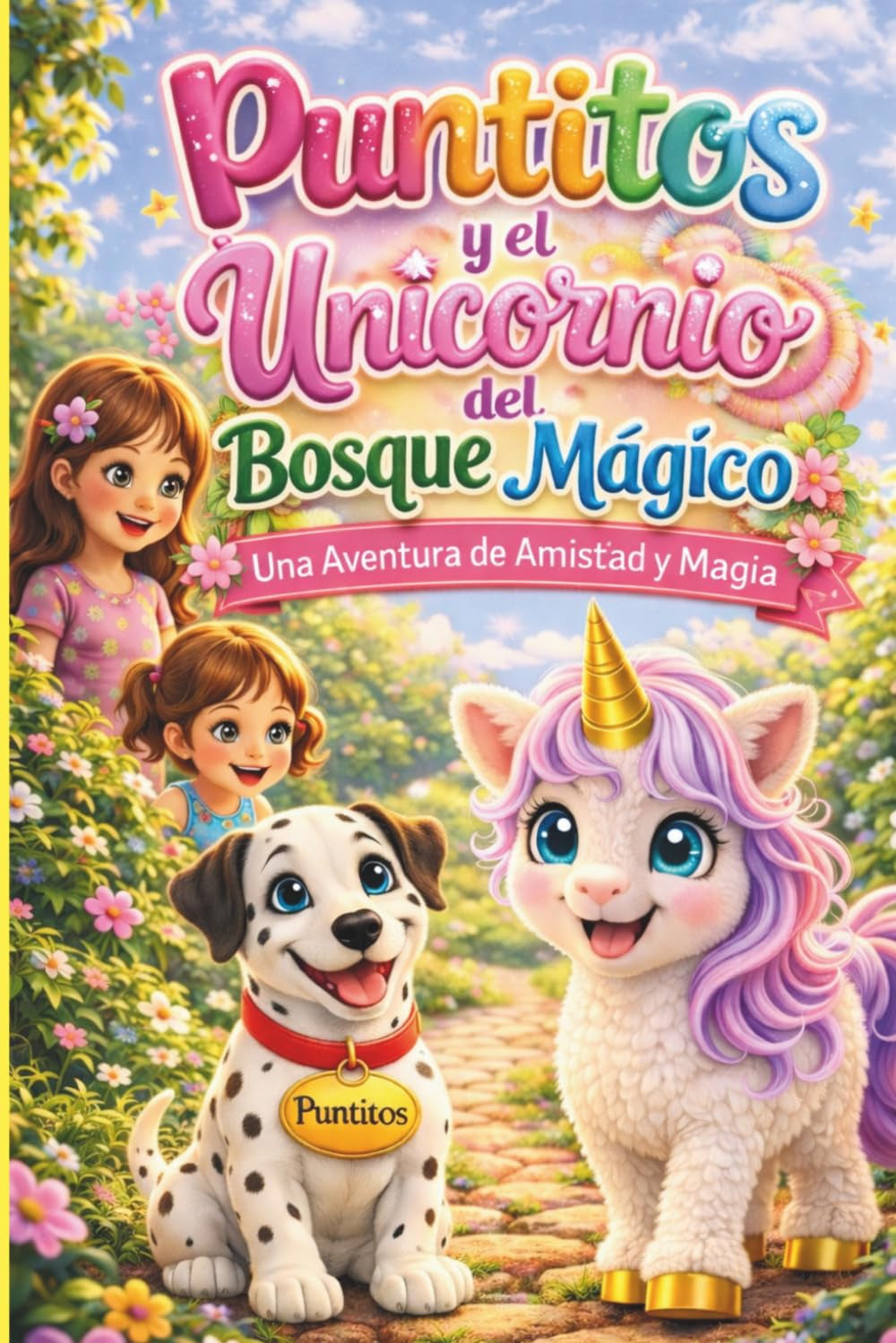 PUNTITOS Y EL UNICORNIO DEL BOSQUE MÁGICO. Una aventura de amistad y magia: Cuento infantil de aventura sobre la amistad, la imaginación y el amor ... Con dibujos para colorear. (Spanish Edition)