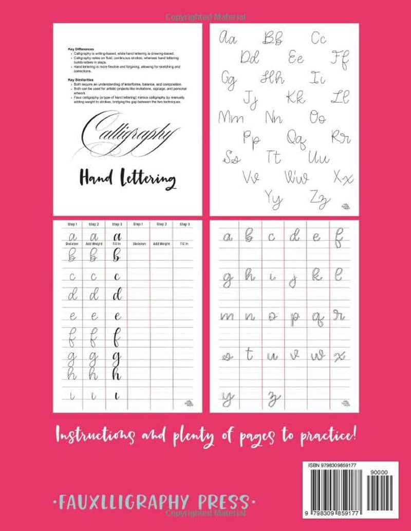 Hand Lettering Fauxlligraphy for Beginners: An Introductory, Step-by-Step Workbook with Simple Techniques, Exercises, and Tips for Modern Calligraphy