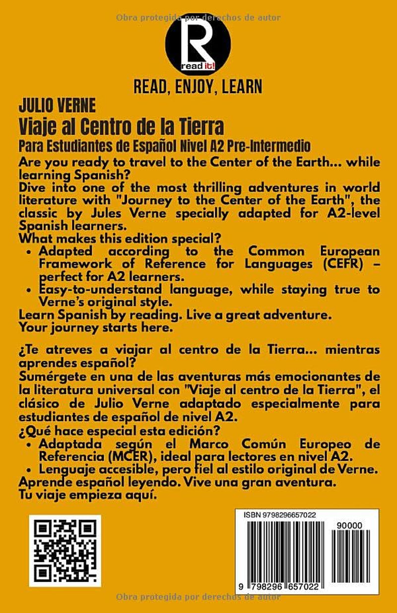 Viaje al centro de la tierra para estudiantes de español. Nivel A2 Pre-Intermedio: Journey to the Center of the Earth for Spanish Learners. Level A2 ... Intermediate) (Spanish Edition)