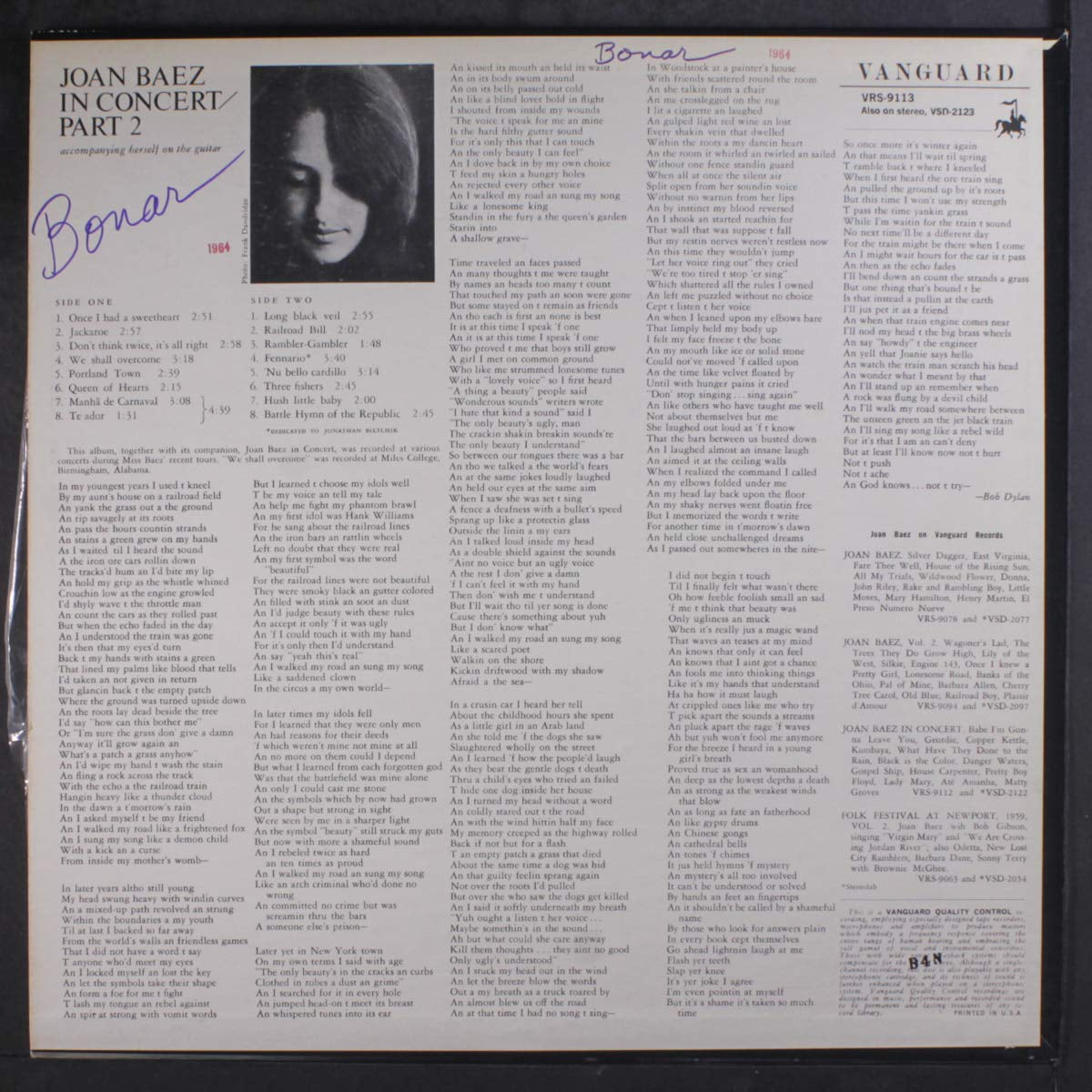 Joan Baez in Concert Part 2 19