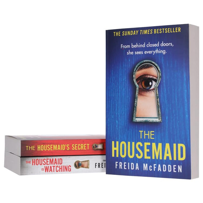 The Housemaid 3-Book Box Set Thriller Bundle -The Housemaid, The Housemaid’s Secret & The Housemaid Is Watching By Freida McFadden Crime, Suspense and Domestic Thriller Collection