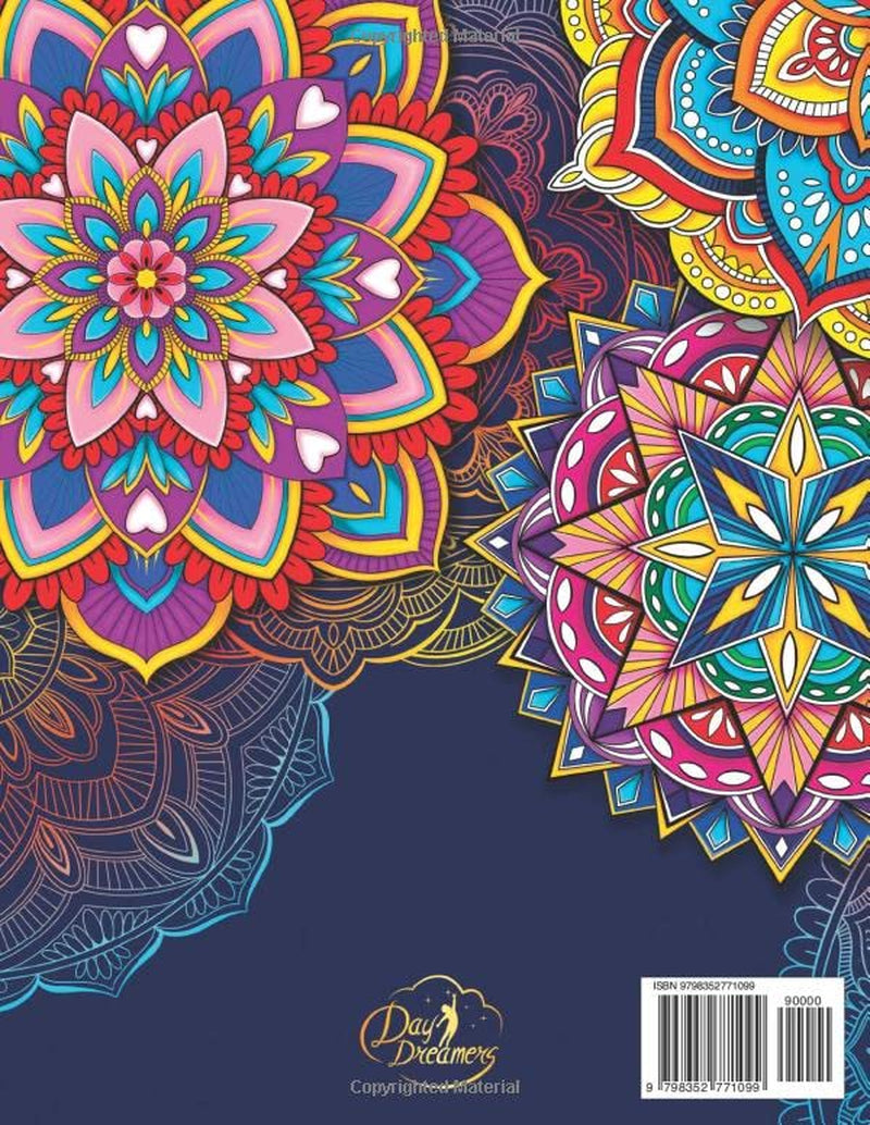 DREAMING MANDALA. Adult Coloring Book: Over 50 Prints of Beautiful Relaxing Mandala Art. Mindfulness Coloring Book for Adults Relaxation. Stress & Anxiety Relief ● Anti-Stress Patterns for Women & Men