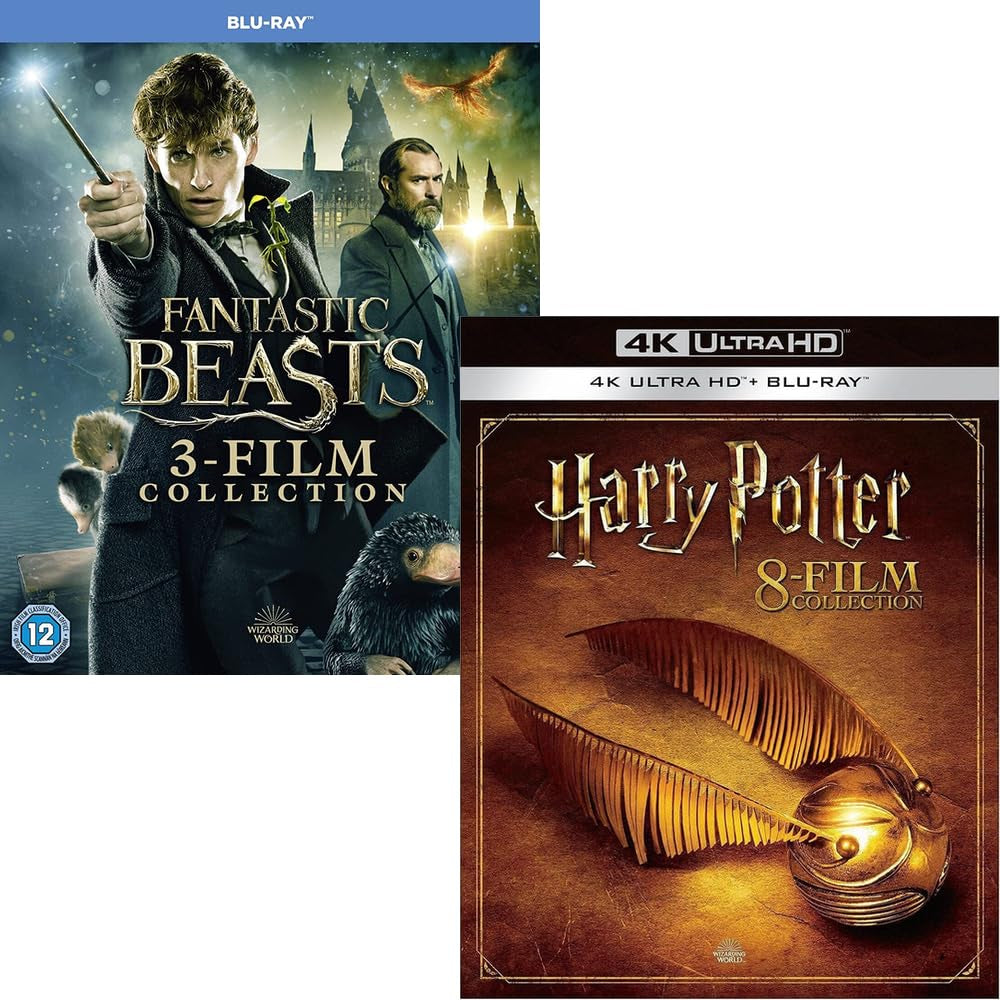 Harry Potter Complete 8 Movie Collection 4K UHD & Fantastic Beasts Trilogy Blu-ray Box Set [Blu-Ray]