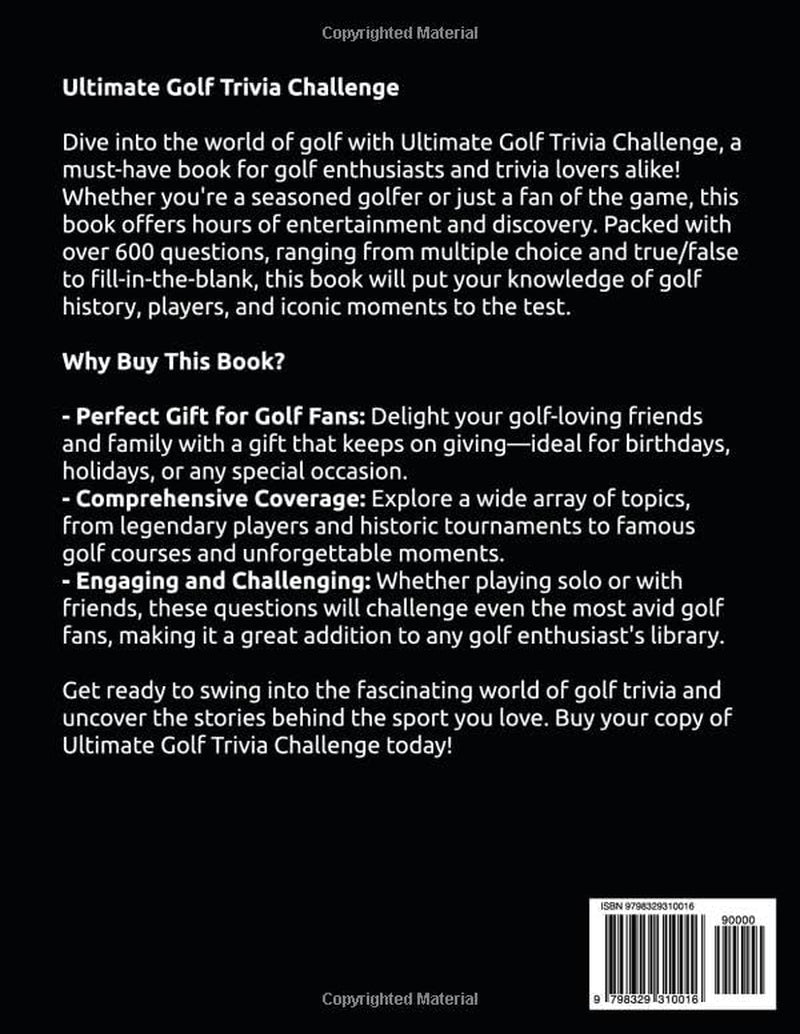 Ultimate Golf Trivia Challenge