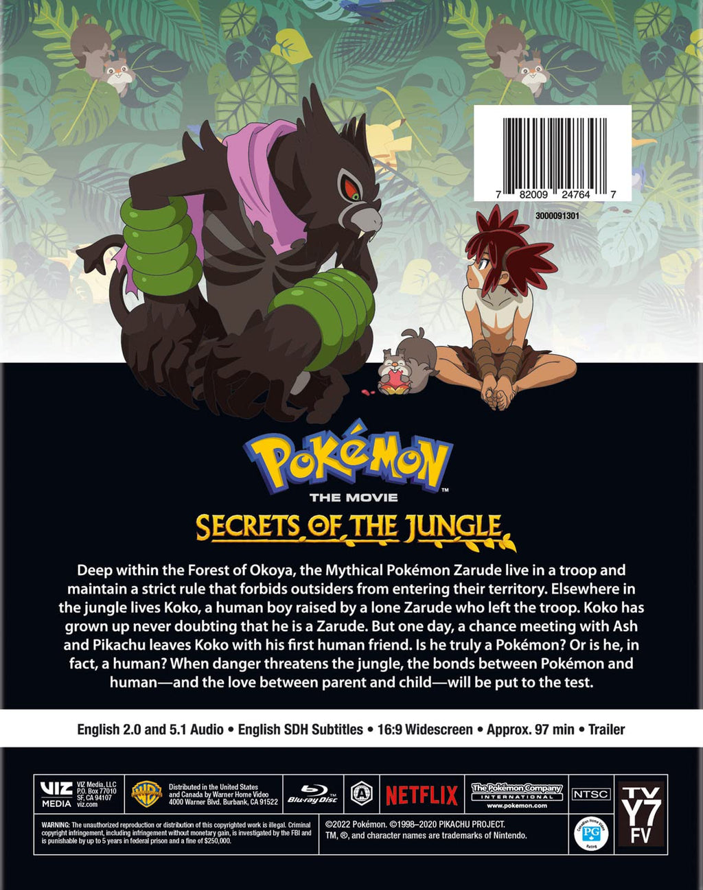 Pokémon the Movie: Secrets of the Jungle (BD) [Blu-ray]