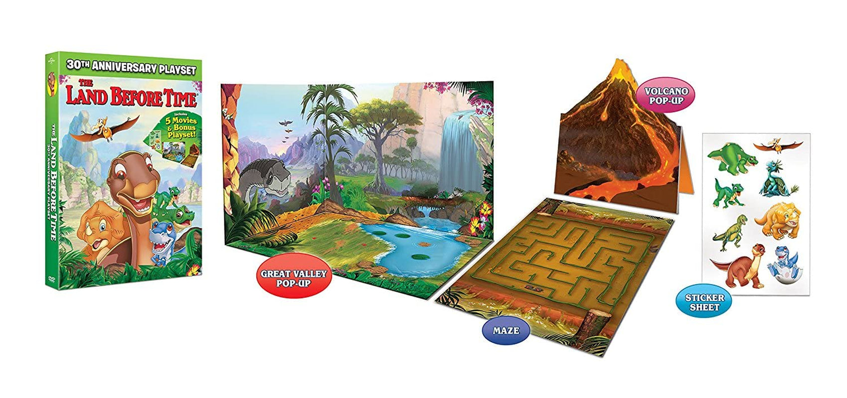 The Land Before Time: 30th Anniversary Playset (5-Movie Collection) [DVD]