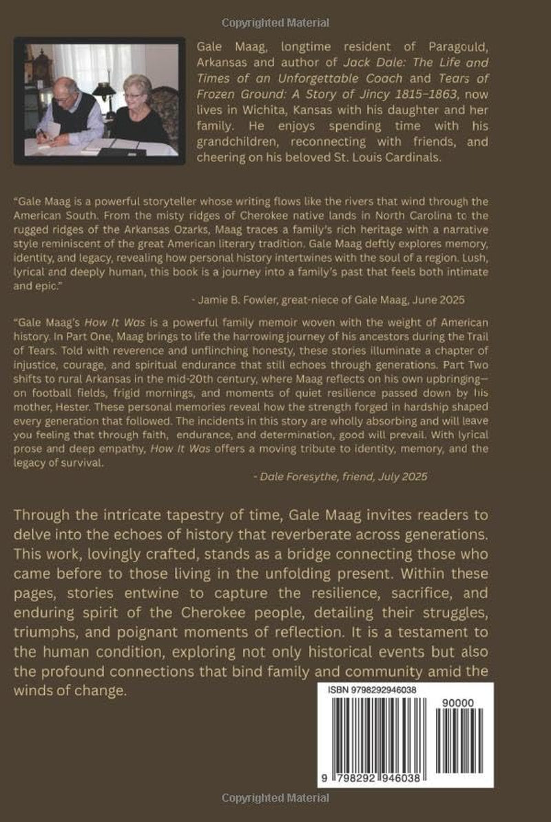 How It Was: A Memoir