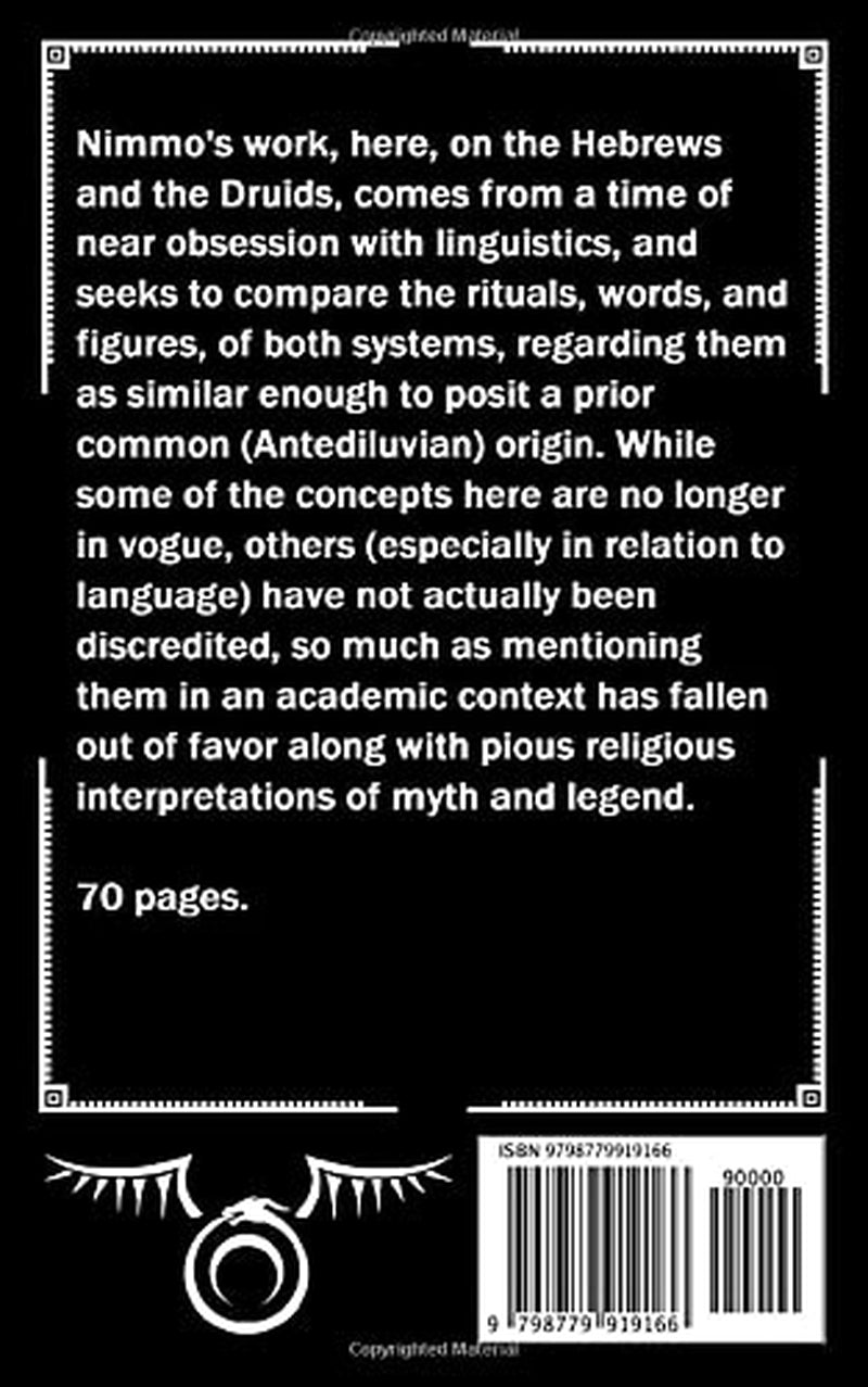 Identity of the Religions Called Druidical and Hebrew